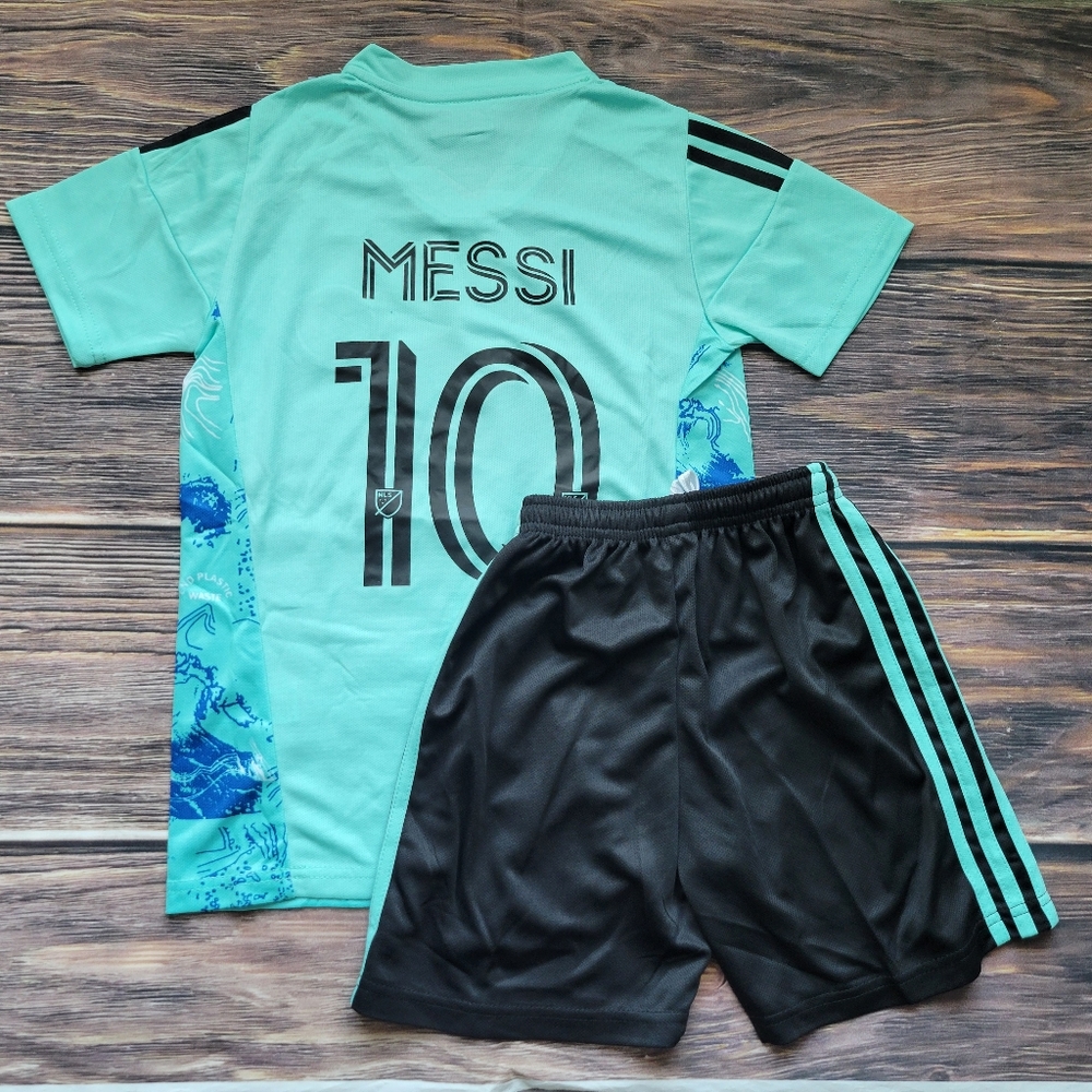 Miami messi kid's soccer Jersey and shorts
